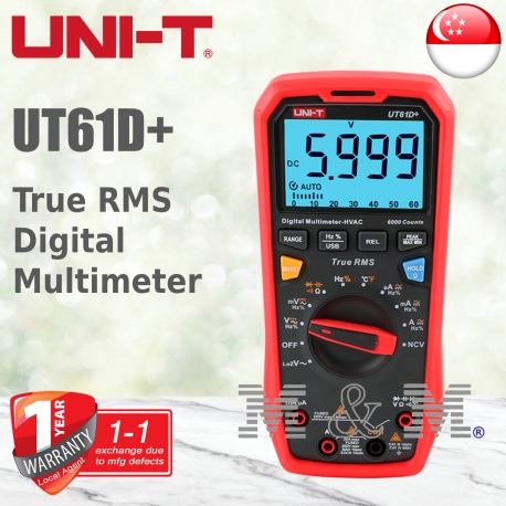 Uni-T UT61D+ 1000V True RMS Digital Multimeter